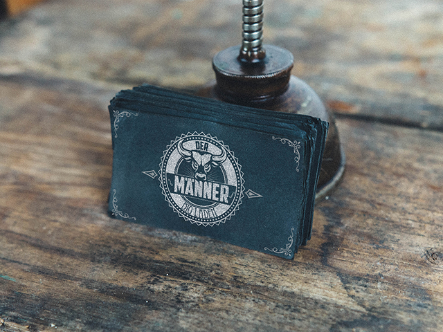 Männer Bioladen Visitenkarte